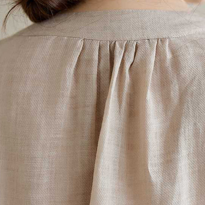 Ensemble 2 pièces en coton avec broderie de fleurs et Buddha Stones , haut et pantalon, vêtements de méditation Zen Tai Chi pour femmes - image 22