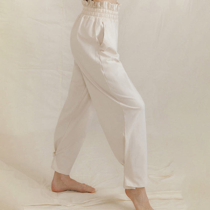 Pantalon ample en élasthanne pour femme avec poches et boucle décontractée Buddha Stones - image 20