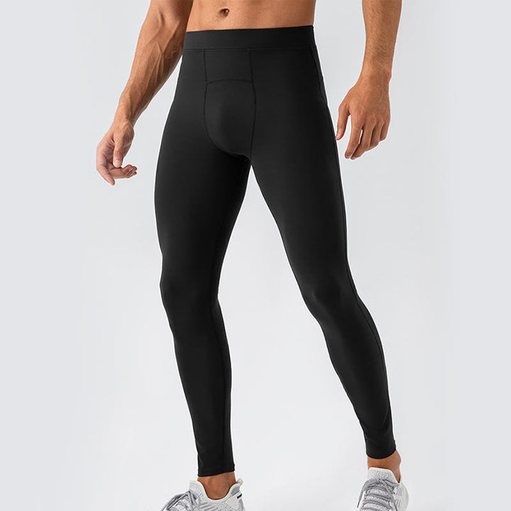 Leggings de sport taille haute élastiques à séchage rapide et respirants pour hommes Buddha Stones - Noir - US/UK/AU44，EU54 (2XL) - image 16
