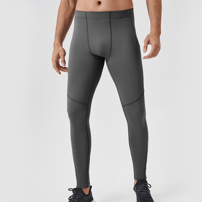 Leggings de sport élastiques et respirants pour homme, couleur Buddha Stones, taille haute, avec poche arrière zippée - Gris - US/UK/AU44，EU54 (2XL) - image 21