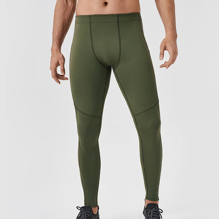 Leggings de sport élastiques et respirants pour homme, couleur Buddha Stones, taille haute, avec poche arrière zippée - Olive - US/UK/AU44，EU54 (2XL) - image 25