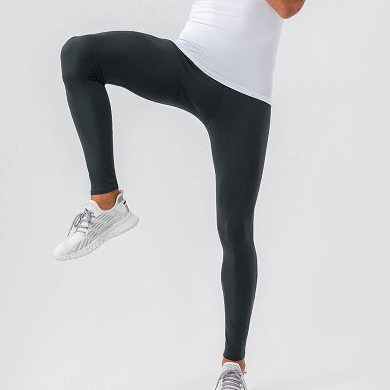 Pantalon de sport élastique respirant taille haute pour homme Buddha Stones