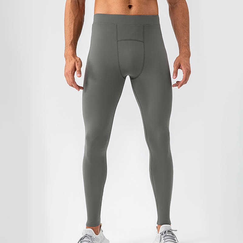 Leggings de sport taille haute élastiques à séchage rapide et respirants pour hommes Buddha Stones - image 1
