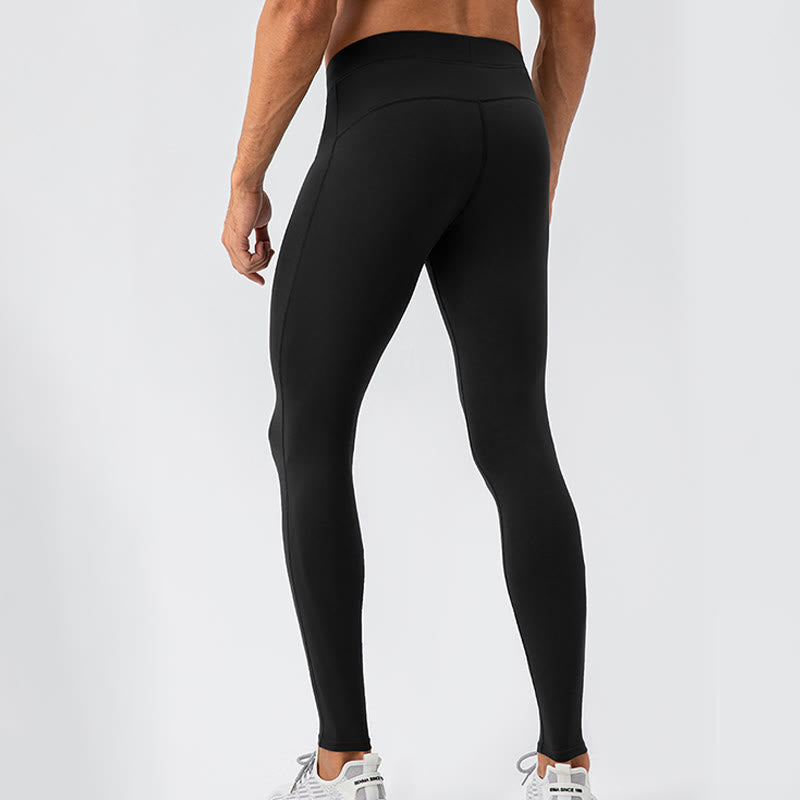 Leggings de sport taille haute élastiques à séchage rapide et respirants pour hommes Buddha Stones - image 18