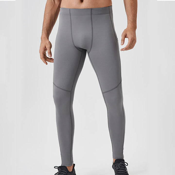 Leggings de sport élastiques et respirants pour homme, couleur Buddha Stones, taille haute, avec poche arrière zippée - image 2