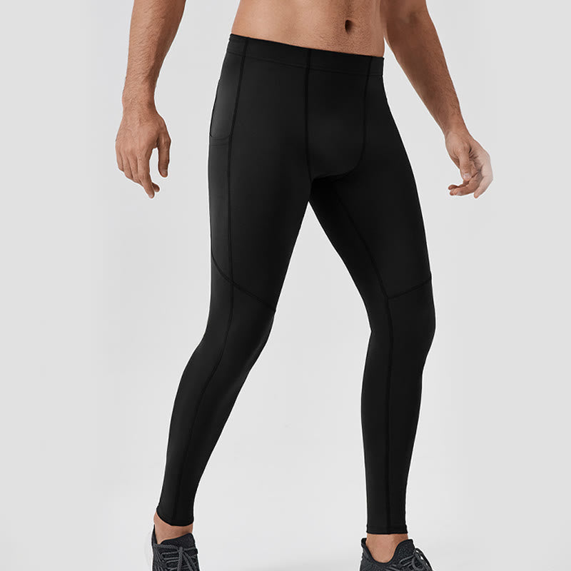 Leggings de sport élastiques et respirants pour homme, couleur Buddha Stones, taille haute, avec poche arrière zippée - image 18
