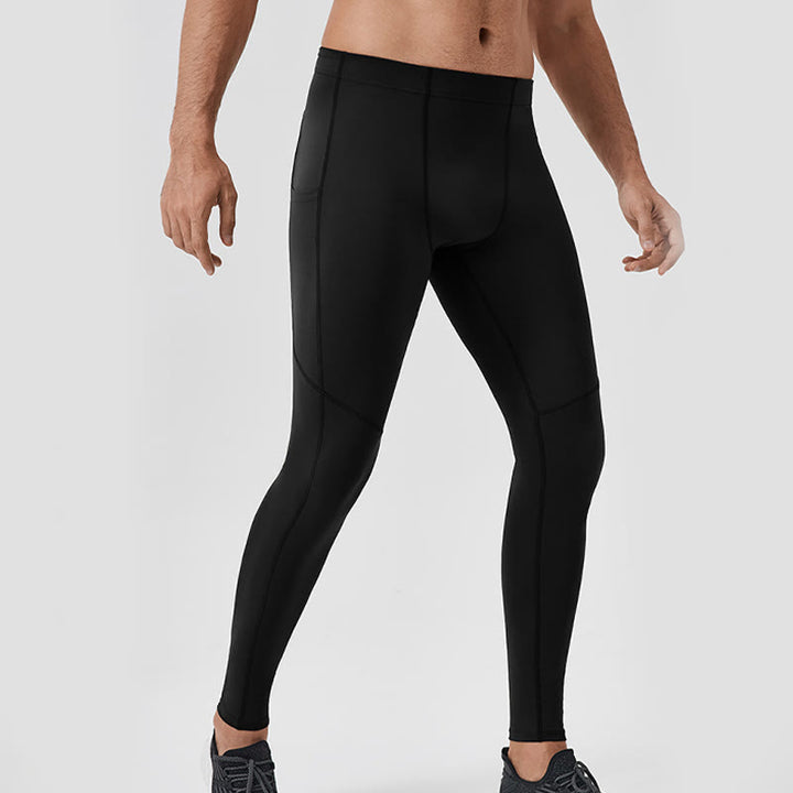 Leggings de sport élastiques et respirants pour homme, couleur Buddha Stones, taille haute, avec poche arrière zippée - image 18