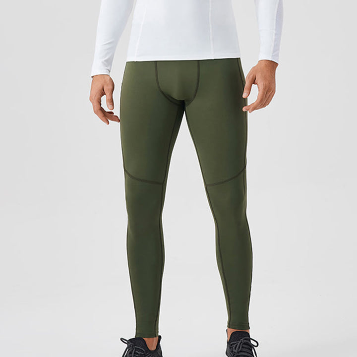 Leggings de sport élastiques et respirants pour homme, couleur Buddha Stones, taille haute, avec poche arrière zippée - image 30