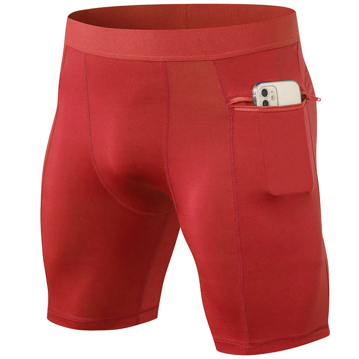 Buddha Stones Short de sport moulant extensible à haute élasticité à séchage rapide pour homme avec poches zippées - image 18