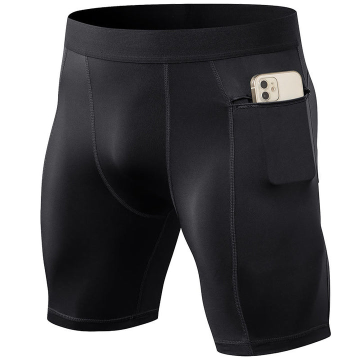 Buddha Stones Short de sport moulant extensible à haute élasticité à séchage rapide pour homme avec poches zippées - image 20