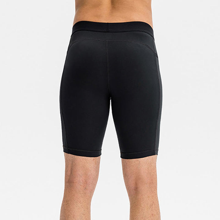 Buddha Stones Short de sport moulant extensible à haute élasticité à séchage rapide pour homme avec poches zippées - image 23