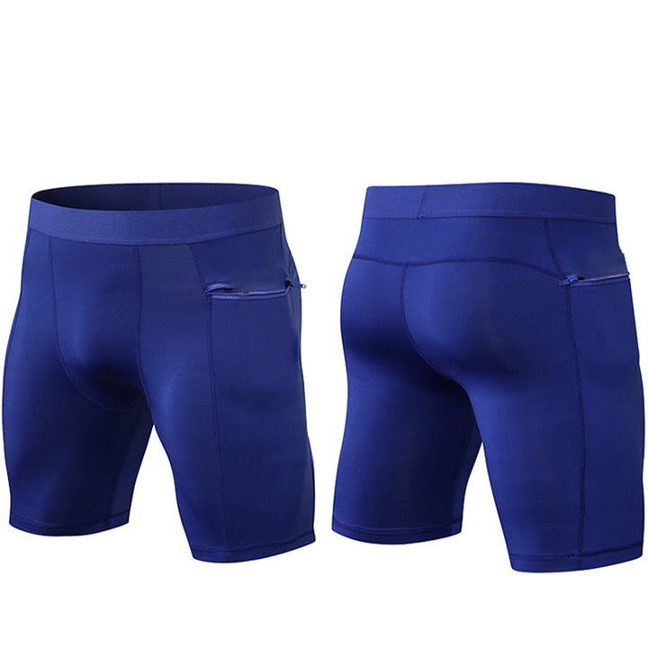 Buddha Stones Short de sport moulant extensible à haute élasticité à séchage rapide pour homme avec poches zippées - image 29