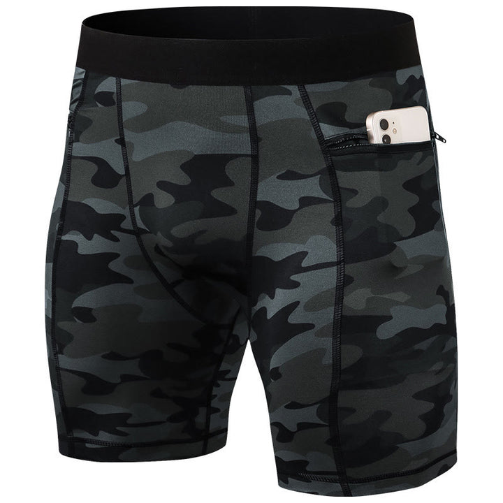 Buddha Stones Short de sport moulant extensible à haute élasticité à séchage rapide pour homme avec poches zippées - image 33