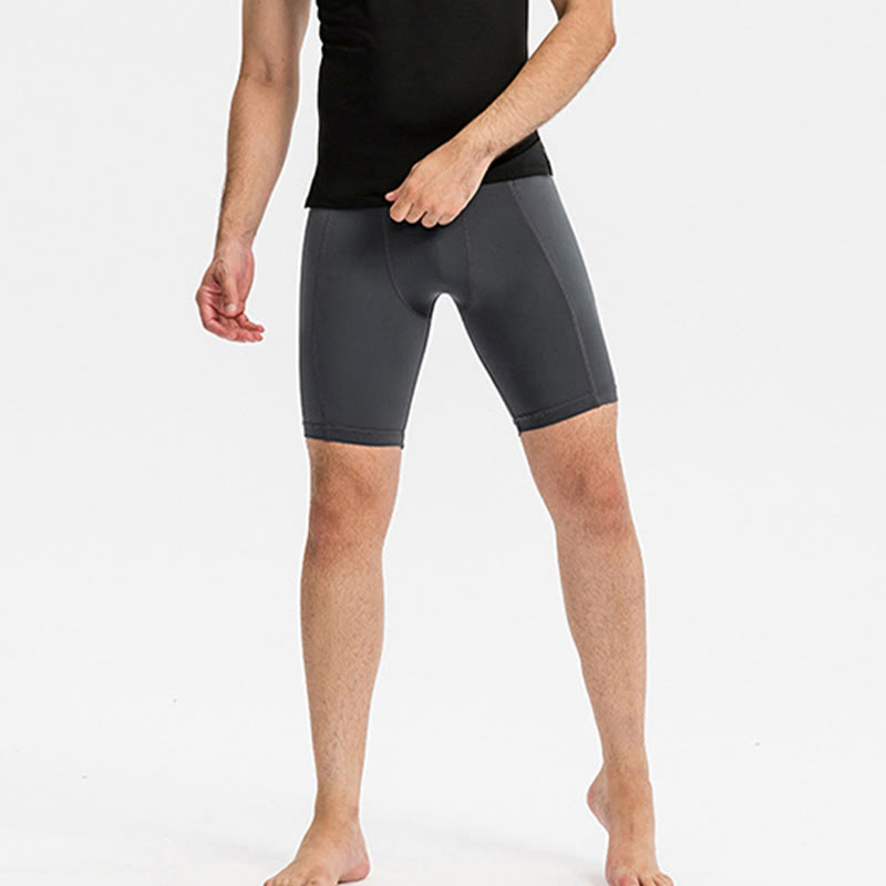 Buddha Stones Short de sport moulant extensible à haute élasticité à séchage rapide pour homme avec poches zippées - image 10