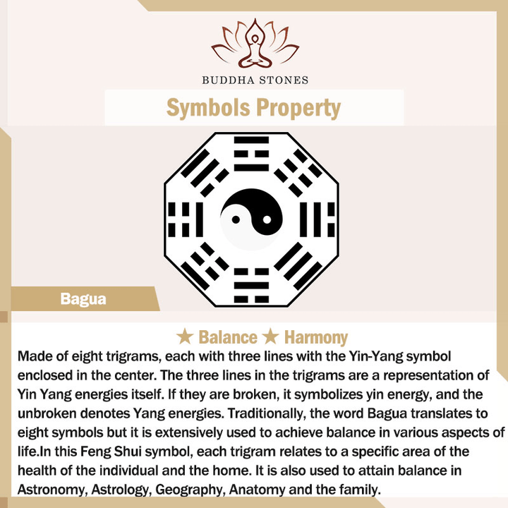 Buddha Stones Collier avec pendentif en obsidienne argentée brillante Bagua Yin Yang Symbole de protection
