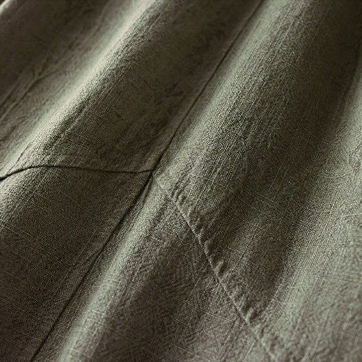 Pantalon Buddha Stones décontracté ample à jambe droite de 7 à 8 pouces pour femme avec poches en coton - image 13