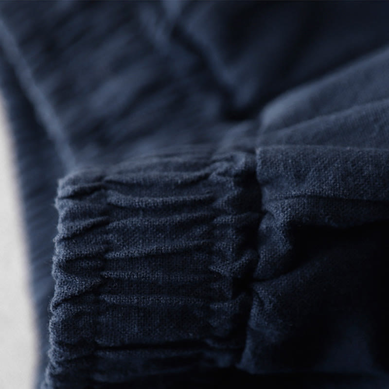 Pantalon sarouel décontracté en coton et lin pour femme avec poches, longueur 7-8, Buddha Stones - image 22