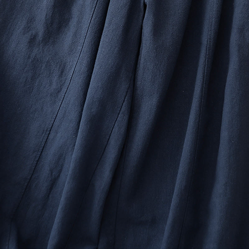 Pantalon sarouel décontracté en coton et lin pour femme avec poches, longueur 7-8, Buddha Stones - image 21