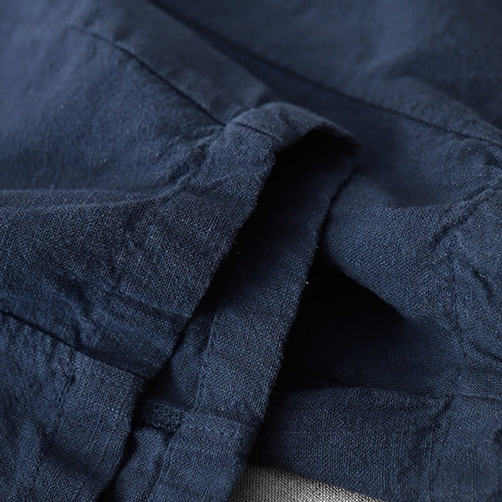Pantalon sarouel décontracté en coton et lin pour femme avec poches, longueur 7-8, Buddha Stones