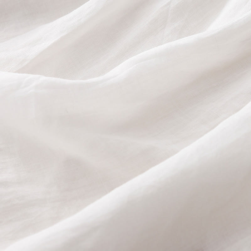 Chemise à manches courtes et col en V pour femme, style décontracté uni, Buddha Stones - image 14