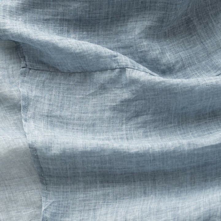Chemise décontractée en coton à manches mi-longues et col en V pour femme avec broderie de feuilles et de Buddha Stones