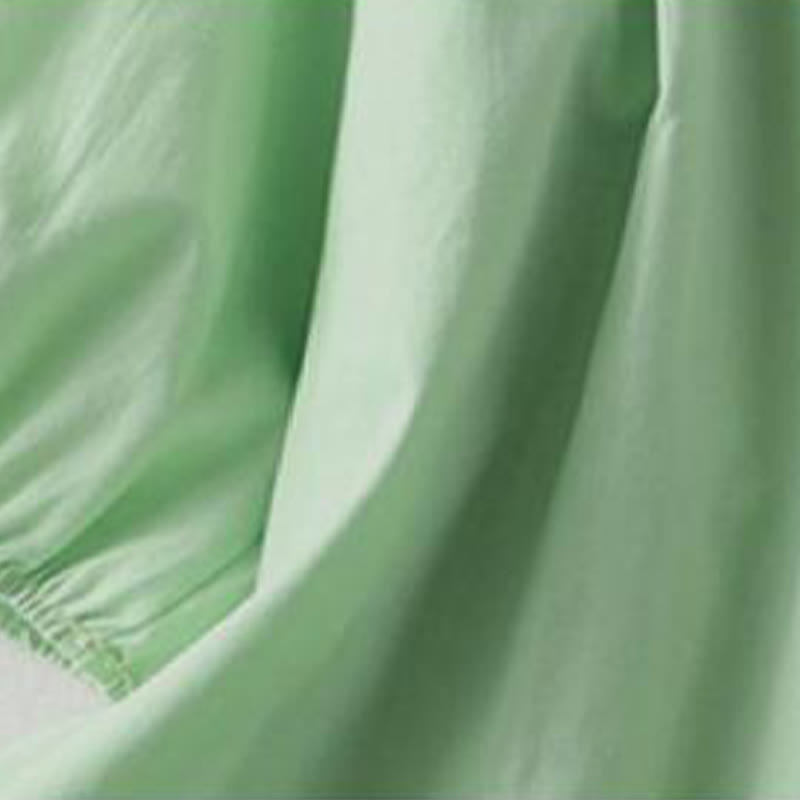 Chemise décontractée en coton et lin à manches mi-longues et col à volants pour femme avec boutons grenouille et Buddha Stones - image 17