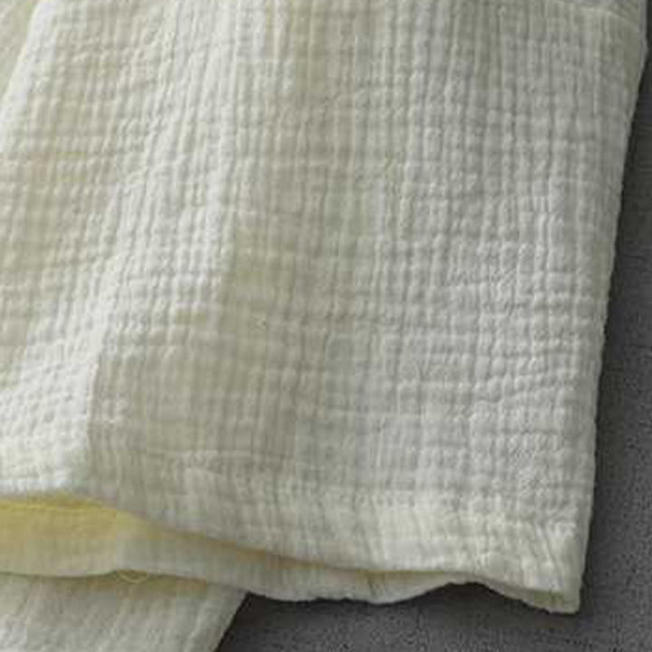 Veste en coton à manches trois-quarts ouverte sur le devant avec poches et Buddha Stones Zen Meditation
