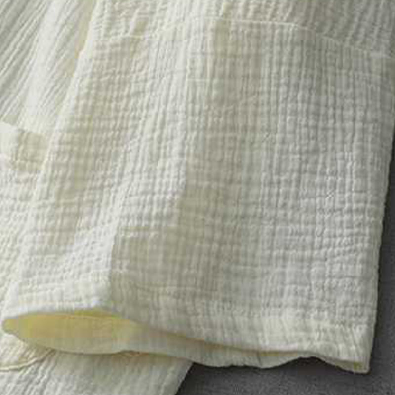 Veste en coton à manches trois-quarts ouverte sur le devant avec poches et Buddha Stones Zen Meditation