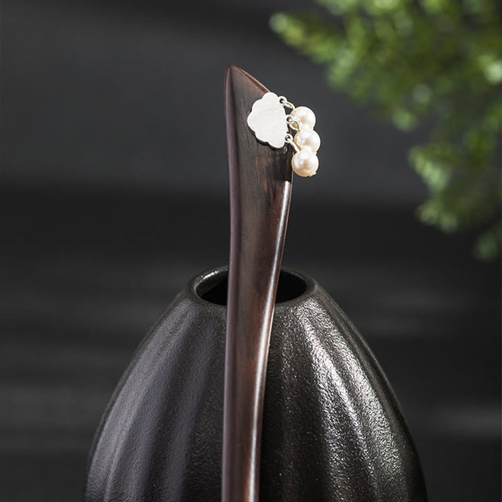 Épingle à cheveux en forme de nuage en argent sterling 925 avec Buddha Stones - image 4