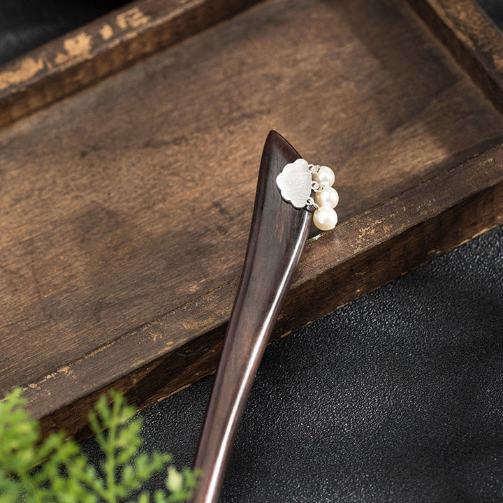 Épingle à cheveux en forme de nuage en argent sterling 925 avec Buddha Stones - image 2