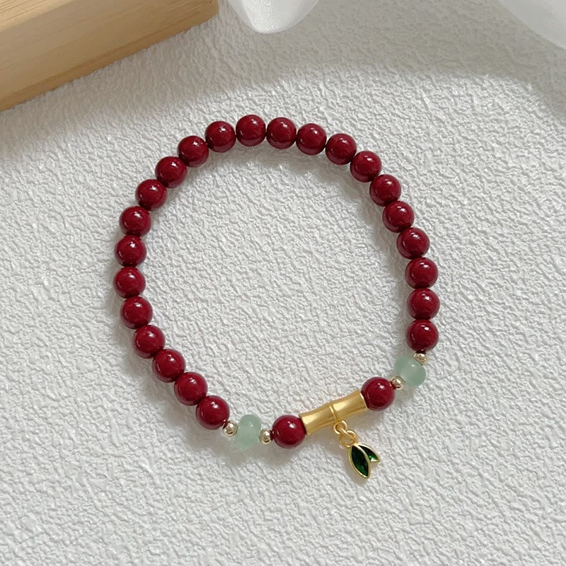 Bracelet de concentration en bambou et Buddha Stones