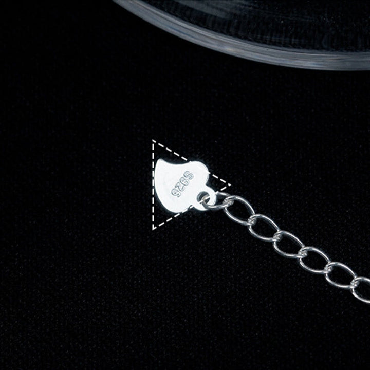 Bracelet de cheville de protection en argent sterling 925 avec Buddha Stones