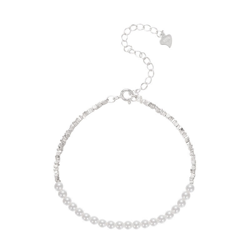 Bracelet de cheville de protection en argent sterling 925 avec Buddha Stones