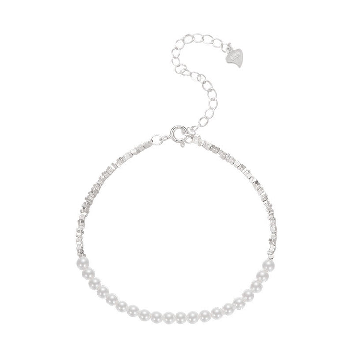 Bracelet de cheville de protection en argent sterling 925 avec Buddha Stones