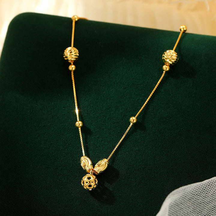 Buddha Stones Bracelet de cheville simple en argent sterling 925 avec perles en forme de cloche et bénédiction - image 8