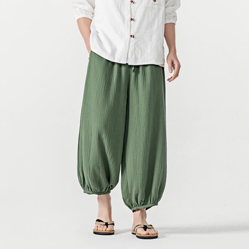 Pantalon pour homme en coton doux et uni avec cordon de serrage et poches Motif Buddha Stones - image 35