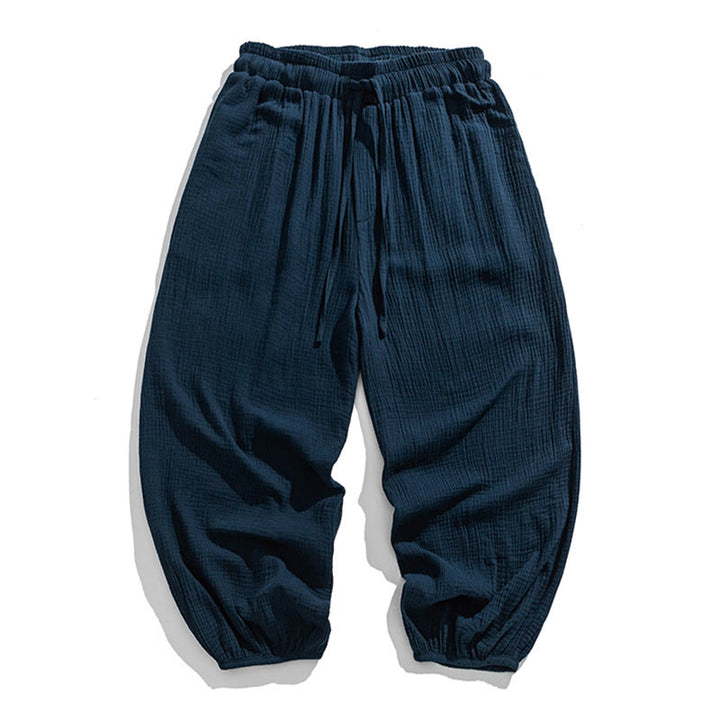 Pantalon pour homme en coton doux et uni avec cordon de serrage et poches Motif Buddha Stones - Marine - US/UK/AU46，EU56 (5XL) - image 23