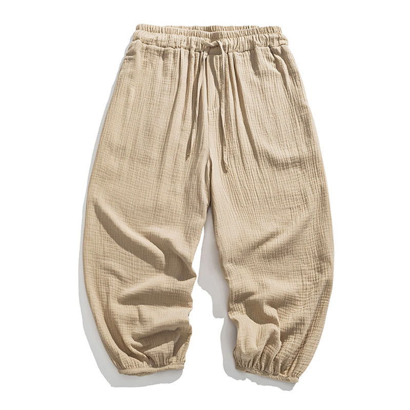 Pantalon pour homme en coton doux et uni avec cordon de serrage et poches Motif Buddha Stones - image 12