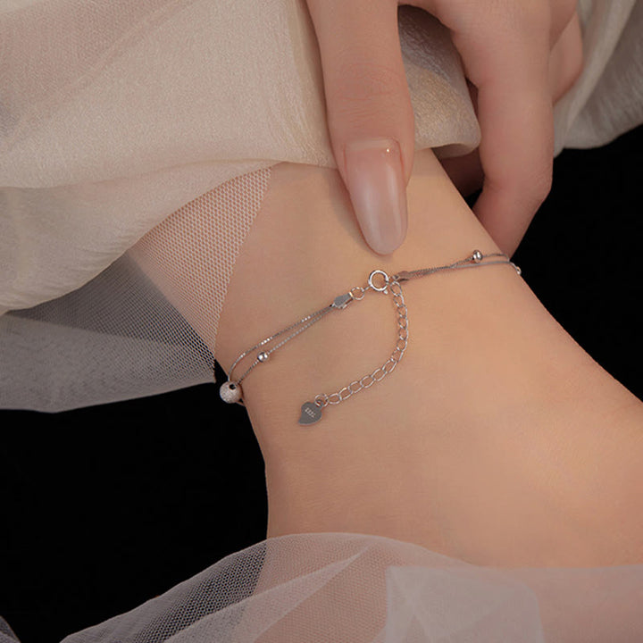 Buddha Stones double couche en argent sterling 925 avec protection en forme de feuille de ginkgo - image 4