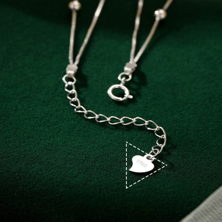 Buddha Stones double couche en argent sterling 925 avec protection en forme de feuille de ginkgo - image 7