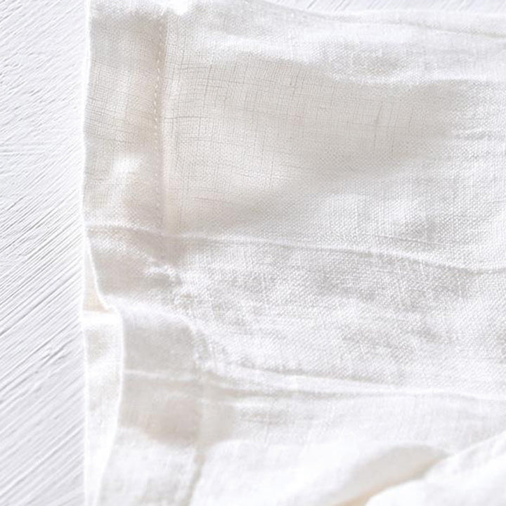 Chemise homme en lin à manches courtes et demi-boutonnage, motif Buddha Stones, design simple - image 8