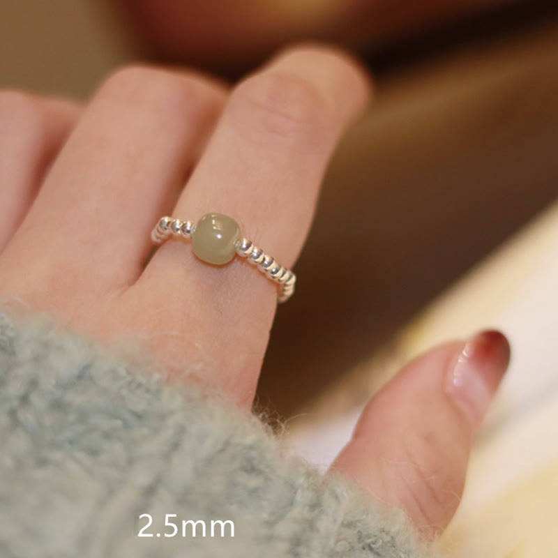 Buddha Stones , pour la prospérité - Argent (corde élastique) - image 1