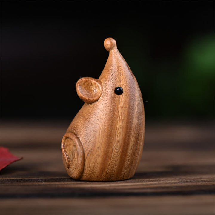 Buddha Stones Petit Chat Souris Bois de Santal Vert Palissandre Rouge Africain Paix Décoration de la Maison - image 14