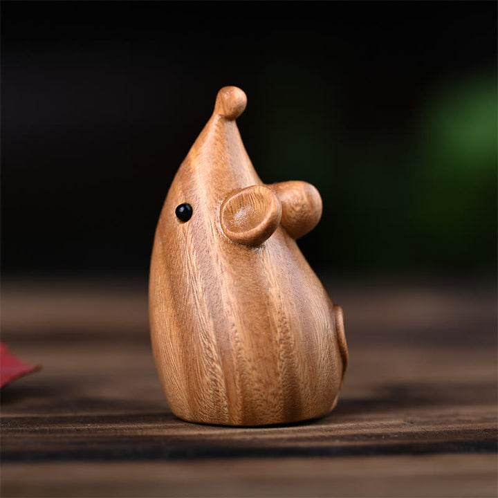 Buddha Stones Petit Chat Souris Bois de Santal Vert Palissandre Rouge Africain Paix Décoration de la Maison - image 15