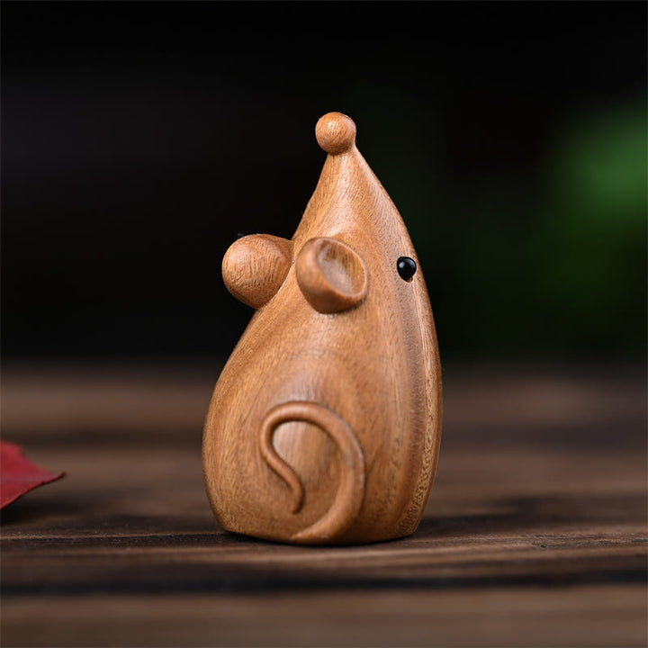 Buddha Stones Petit Chat Souris Bois de Santal Vert Palissandre Rouge Africain Paix Décoration de la Maison - image 22
