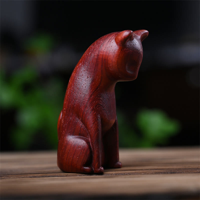 Buddha Stones Petit Chat Souris Bois de Santal Vert Palissandre Rouge Africain Paix Décoration de la Maison - image 25