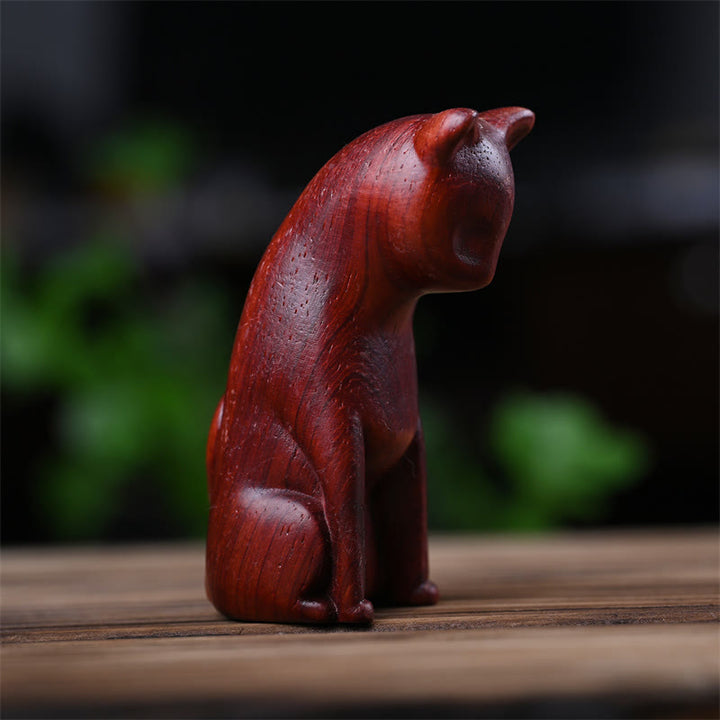 Buddha Stones Petit Chat Souris Bois de Santal Vert Palissandre Rouge Africain Paix Décoration de la Maison - image 25