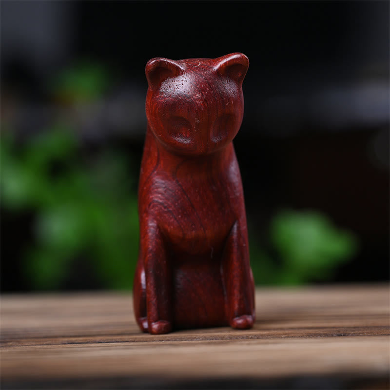 Buddha Stones Petit Chat Souris Bois de Santal Vert Palissandre Rouge Africain Paix Décoration de la Maison - image 28
