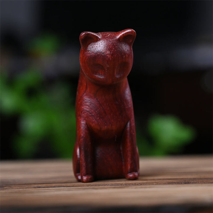 Buddha Stones Petit Chat Souris Bois de Santal Vert Palissandre Rouge Africain Paix Décoration de la Maison - image 28