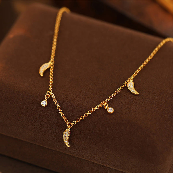 Bracelet de cheville en argent sterling 925 avec breloque petit poivre et zircons, Buddha Stones - image 1